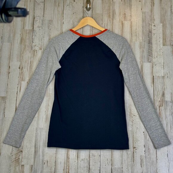 Harley-Davidson Black Color Blocked First-Class Long Sleeve Raglan Tee Size S - Picture 3 of 7